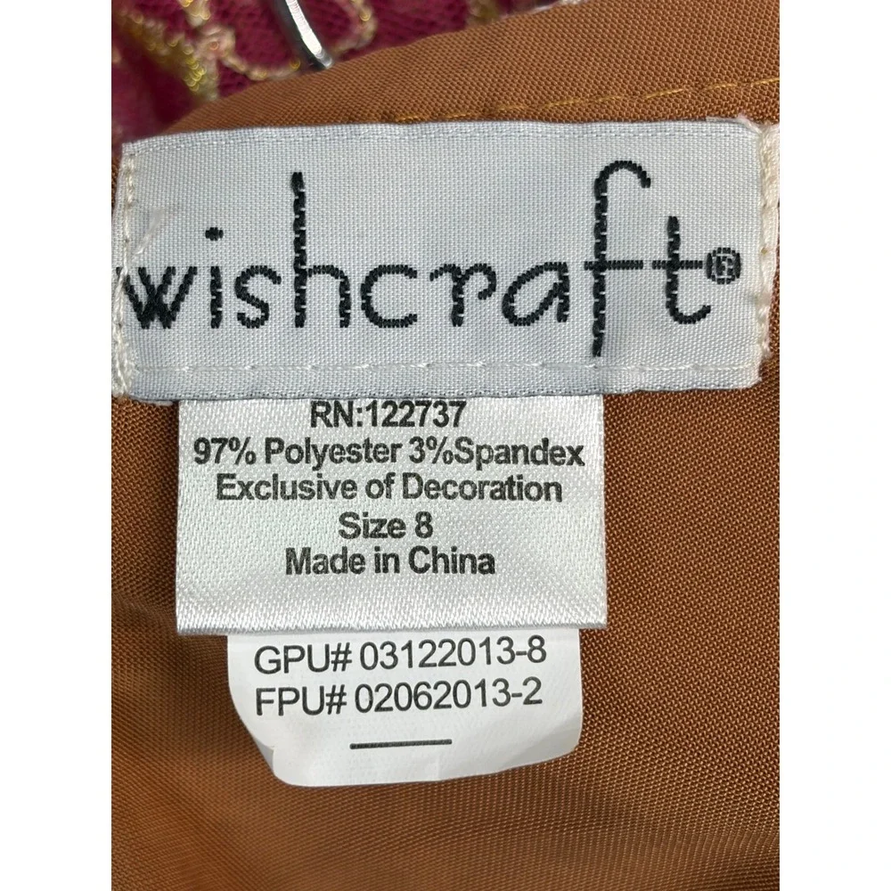 Chasing Fireflies Wishcraft Maharani Costume Girls 8 Pink Gold